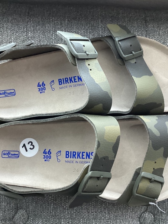 Birkenstock Men\'s Arizona Birko-Flor Soft Footbed Two-Strap Sandals, size EU 46 main image 2